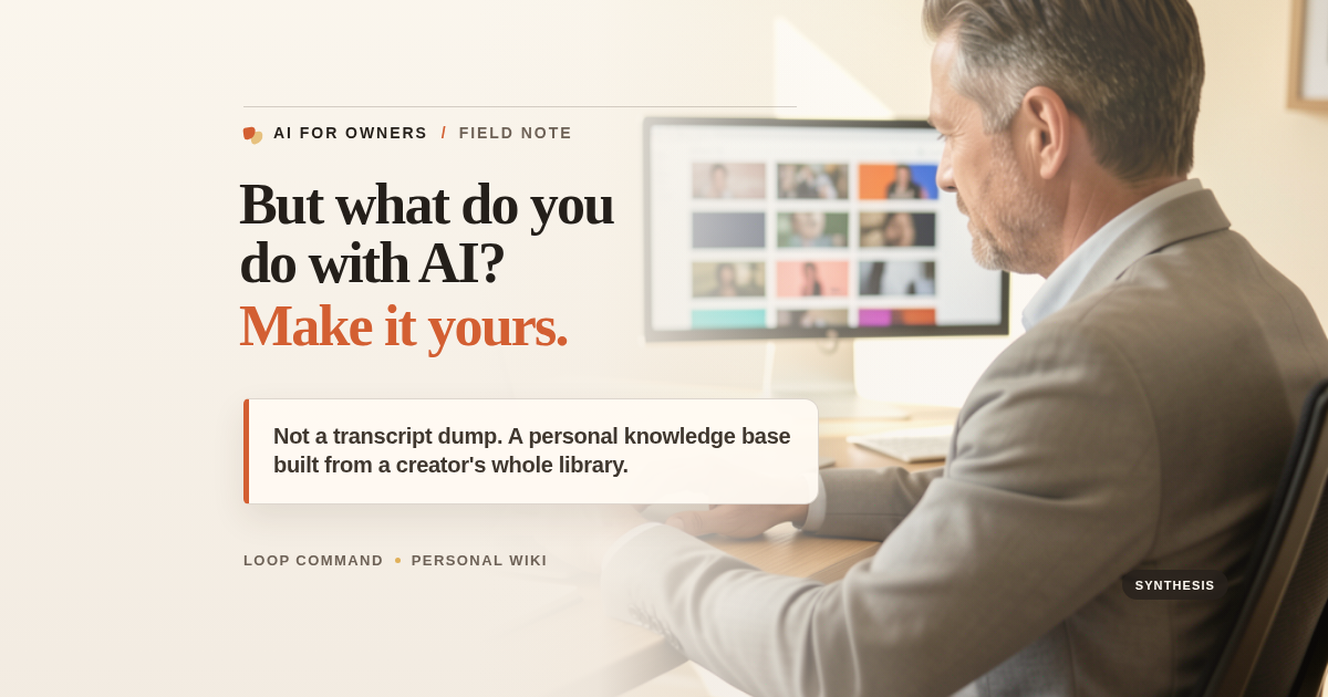 I Turned 33+ Hours of YouTube Into an AI Coach I Can Query