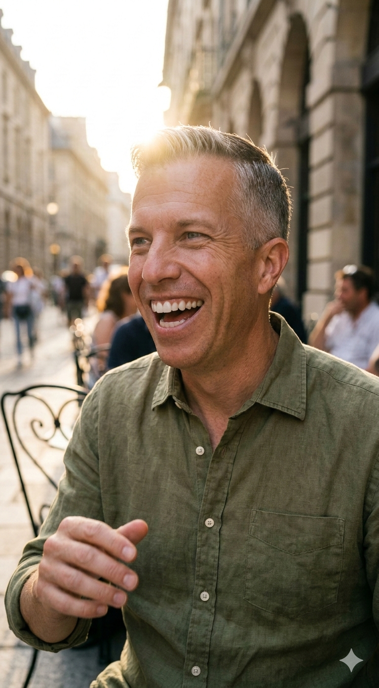 Stuart Hall in green shirt